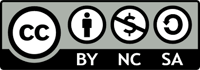CC BY-NA-SA license: Creative Commons license icon with symbols representing "Attribution" (a person icon), "NonCommercial" (a crossed-out dollar sign), and "ShareAlike" (a circular arrow). This indicates the work can be shared and adapted with credit, for non-commercial purposes only, and must be distributed under the same license.