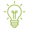 Icon for Licensing Fundamentals Section: A lightbulb emitting light.