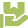 A hand extended, holding a present.